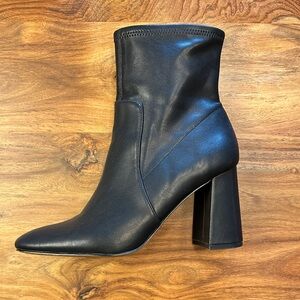 Express Sleek Black Heeled Boots